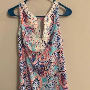 Lily Pulitzer stretch fitted dress V-neck
